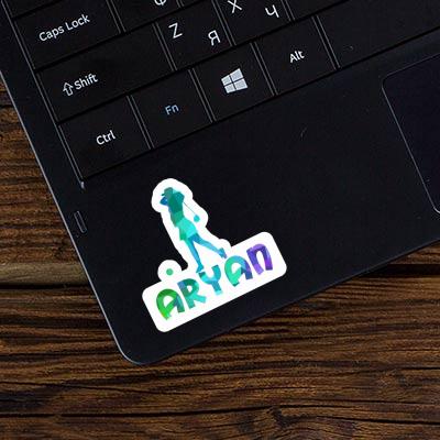 Aryan Sticker Golfer Laptop Aryan Sticker Golfer Laptop Image