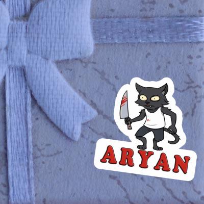 Aryan Sticker Psycho Cat Laptop Aryan Sticker Psycho Cat Laptop Image