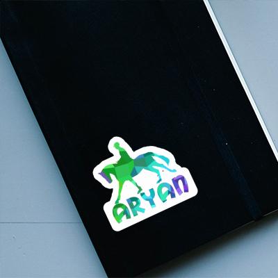 Sticker Horse Rider Aryan Laptop Image