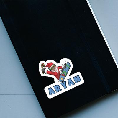 Sticker Aryan Snowboarder Laptop Image