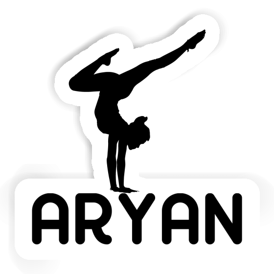 Yoga Woman Sticker Aryan Notebook Yoga Woman Sticker Aryan Notebook Image