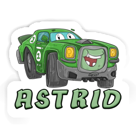 Astrid Sticker Rennauto Image