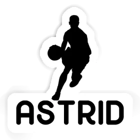 Sticker Basketballspieler Astrid Image