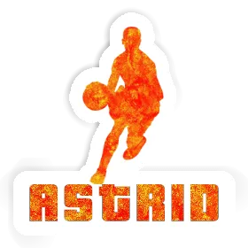 Sticker Basketballspieler Astrid Image