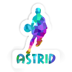 Sticker Basketballspieler Astrid Image