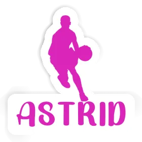 Basketballspieler Sticker Astrid Image