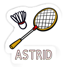 Autocollant Astrid Raquette de badminton Image