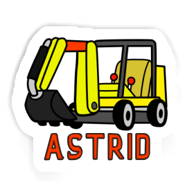 Astrid Sticker Mini-Excavator Image