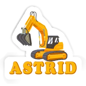 Sticker Astrid Excavator Image