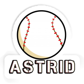 Autocollant Astrid Baseball Image