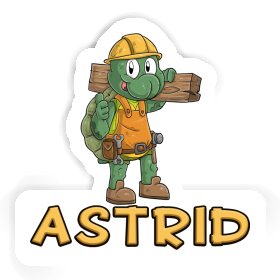 Sticker Astrid Construction worker Image