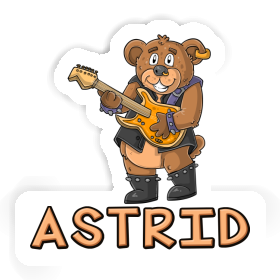 Sticker Rocker Bear Astrid Image