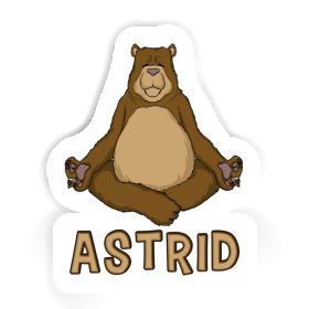 Sticker Astrid Yoga-Bär Image