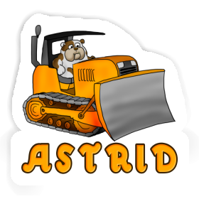 Autocollant Bulldozer Astrid Image