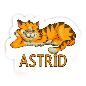 Astrid Sticker Chilling Cat Image