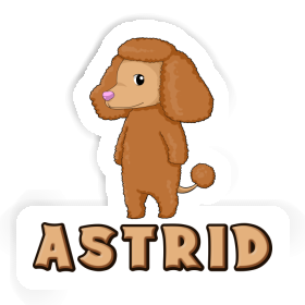 Astrid Autocollant Caniche Image