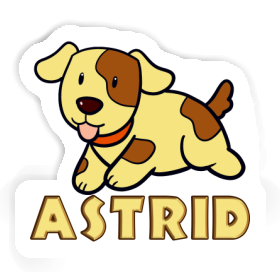 Autocollant Chien Astrid Image