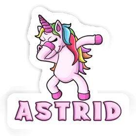 Sticker Astrid Dabbing Unicorn Image