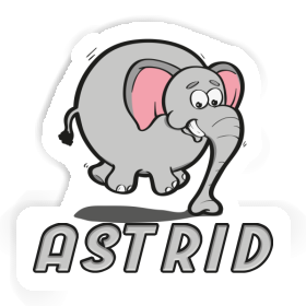 Astrid Sticker Jumping Elephant Image