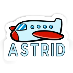 Avion Autocollant Astrid Image