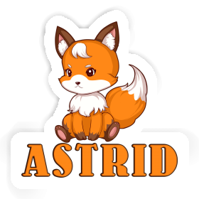 Astrid Sticker Sitting Fox Image