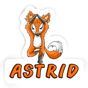 Sticker Yoga Fox Astrid Image