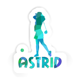 Sticker Golferin Astrid Image