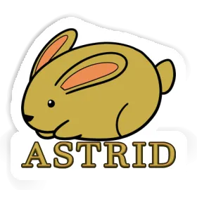 Astrid Autocollant Lapin Image