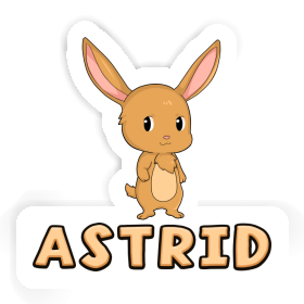 Hase Aufkleber Astrid Image