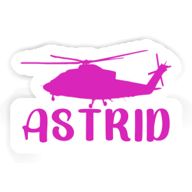 Astrid Autocollant Hélicoptère Image