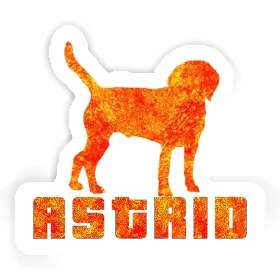 Autocollant Chien Astrid Image