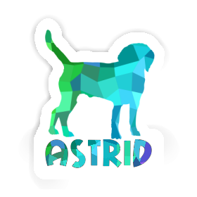 Astrid Autocollant Chien Image