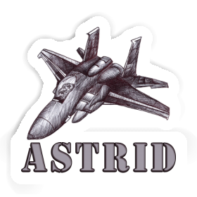 Sticker Astrid Airplane Image