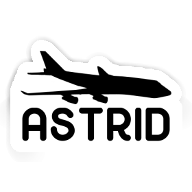 Astrid Autocollant Jumbo-Jet Image