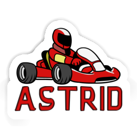 Astrid Sticker Kart Driver Image