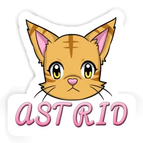 Sticker Katzenkopf Astrid Image