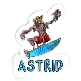 Aufkleber Astrid Surfer Image