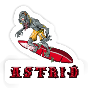 Astrid Sticker Surfer Image