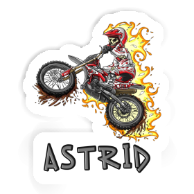 Motocrossiste Autocollant Astrid Image