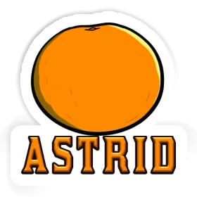 Orange Autocollant Astrid Image