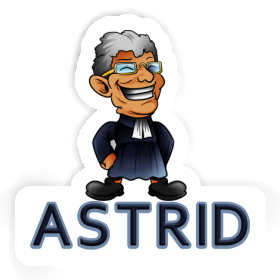 Astrid Sticker Vicar Image