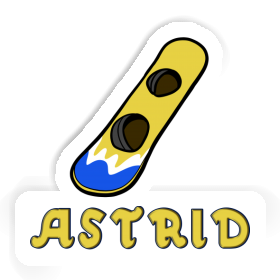 Astrid Sticker Wakeboard Image