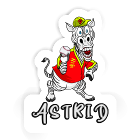 Sticker Zebra Astrid Image