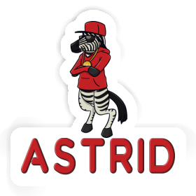 Sticker Astrid Zebra Image