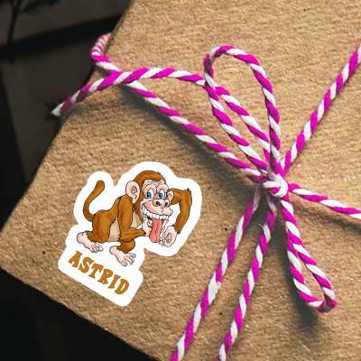 Sticker Affe Astrid Image