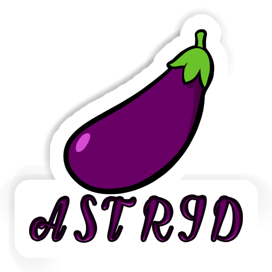 Astrid Sticker Aubergine Image