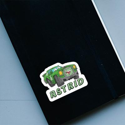 Astrid Sticker Rennauto Image