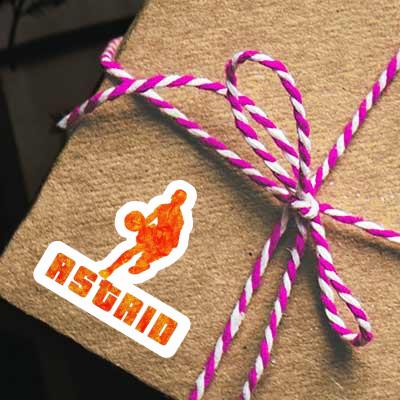 Sticker Astrid Basketball Player Laptop Image