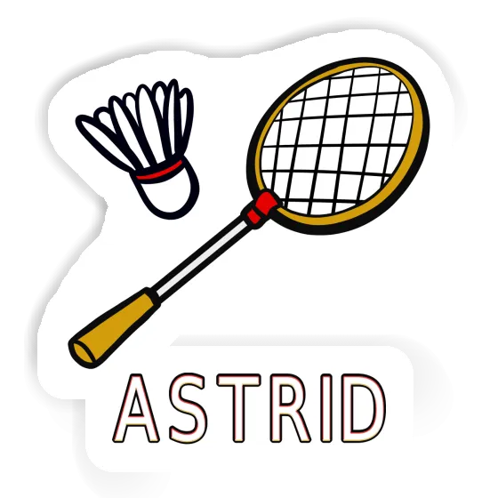 Autocollant Astrid Raquette de badminton Laptop Image