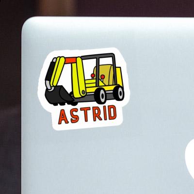 Astrid Sticker Mini-Excavator Notebook Image